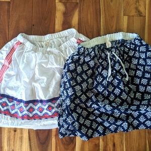 Crewcuts x2 J.Crew Skirt x2 Size 10-12
